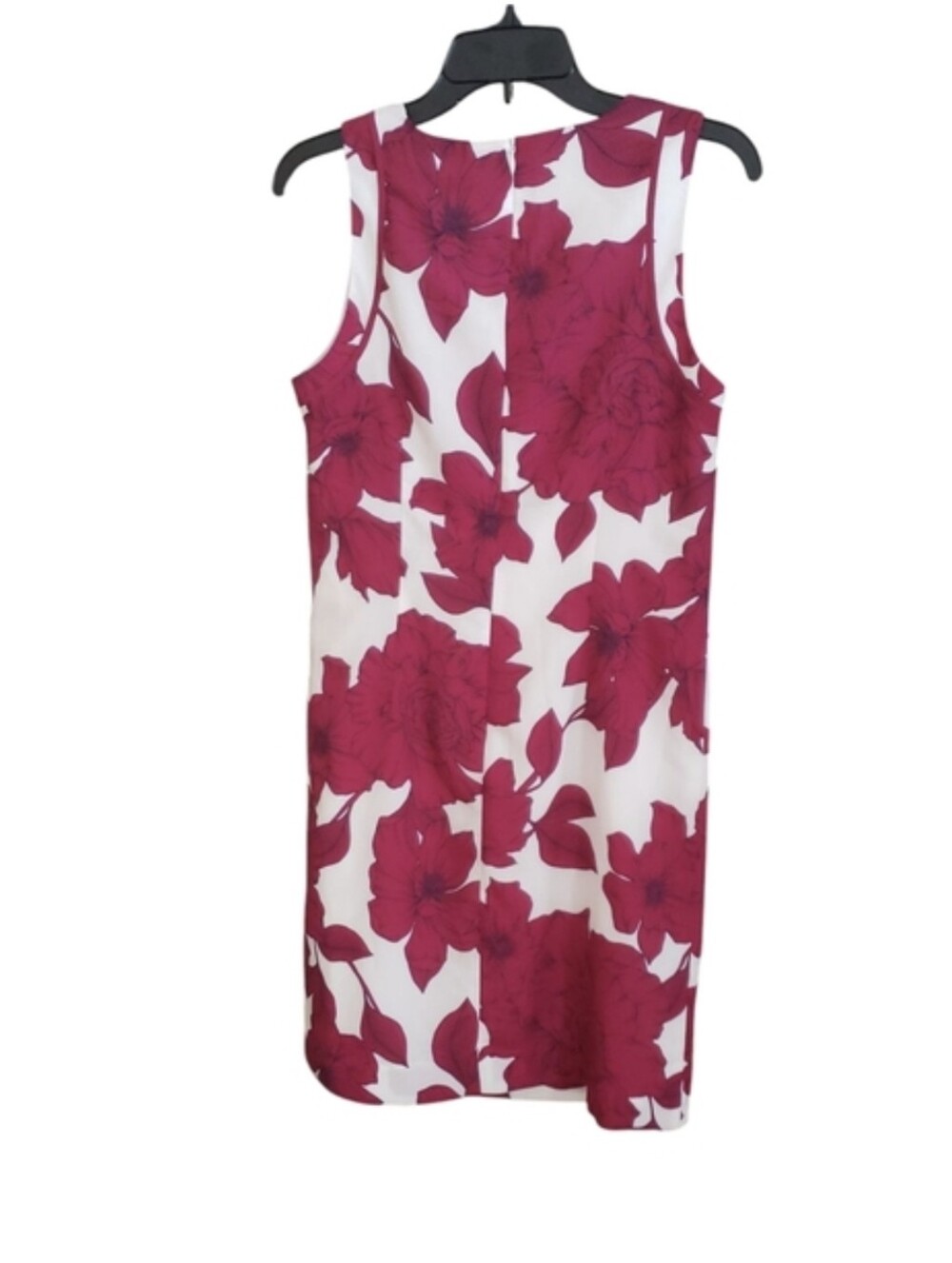 NWT Banana Republic White and Red Floral Sleeveless Mini Sheath Dress Size 4 - Picture 3 of 4